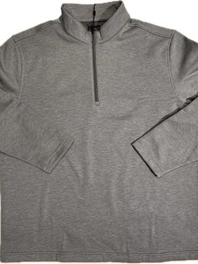 Greg Norman Collection Men's Gray Quarter-Zip Sweater